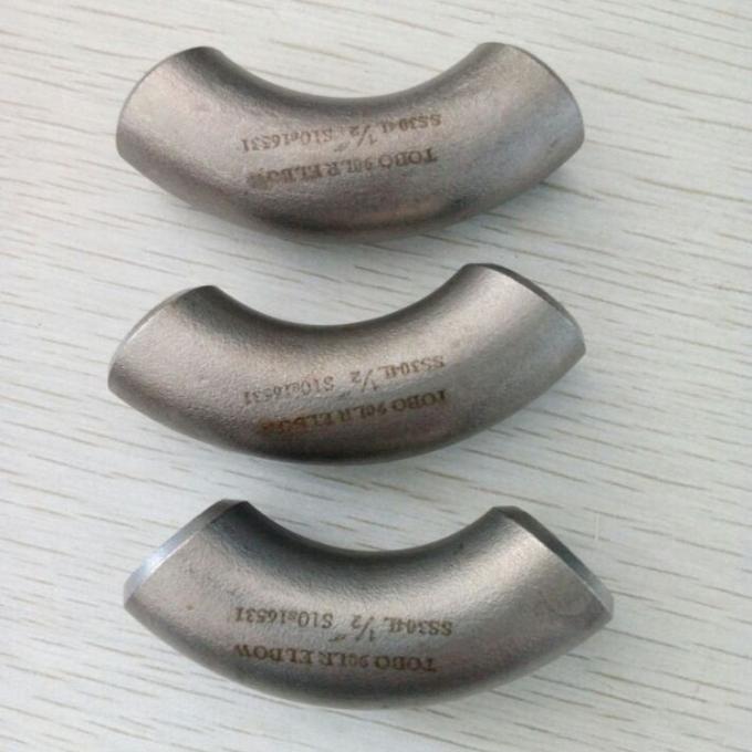 METAL B363-WPT12 SMLS LR BW ASME-B16.9 SCH80 1" Fittings per tubi in acciaio inossidabile 90 lunghi gradi di raggio gomito 0