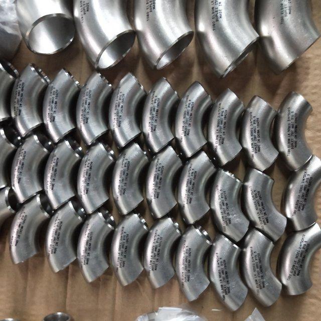 METAL B363-WPT12 SMLS LR BW ASME-B16.9 SCH80 1" Fittings per tubi in acciaio inossidabile 90 lunghi gradi di raggio gomito 3