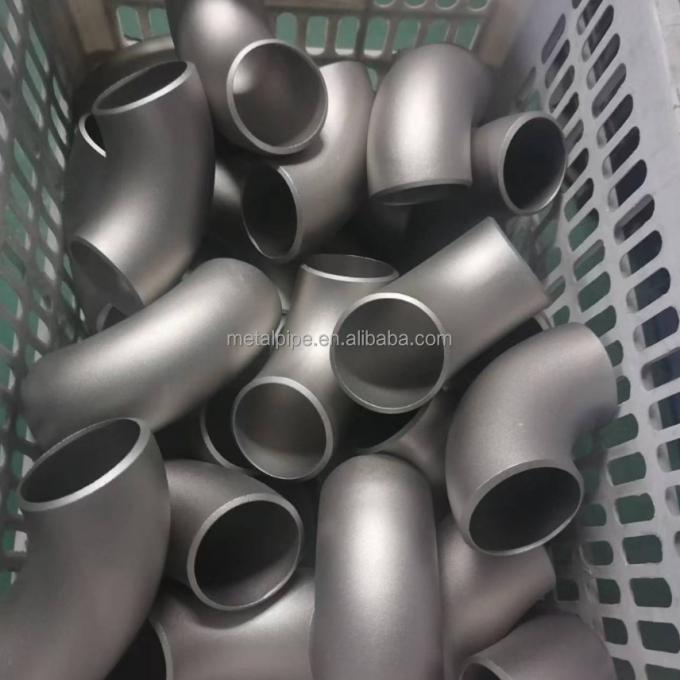 Fittings per tubi di rame metallico e nichel ASME B36.19 LR/SR 2 pollici Sch10s 90 gradi 3