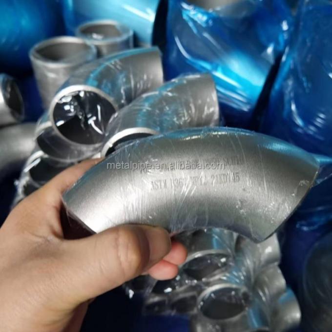 Fittings per tubi di rame metallico e nichel ASME B36.19 LR/SR 2 pollici Sch10s 90 gradi 0