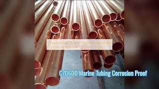 Tubi di grado marino personalizzati con tubo in rame nichel C70600