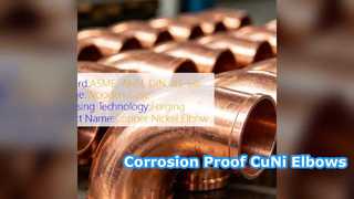 Offshore CuNi 90 10 Gomiti Soluzioni per tubi resistenti alla corrosione