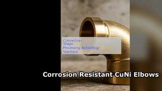 ANSI B169 CuNi 90 10 Elbow Seawater Corrosion Resistant