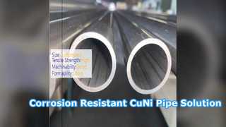 Tubo senza saldatura CuNi C70600 ad alta resistenza resistente alla corrosione