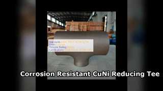 70 30 Raccordo per tubi resistente alla corrosione a T riducente CuNi
