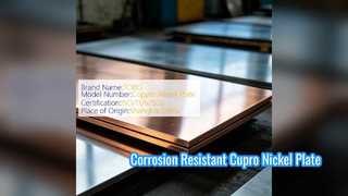 Piastra Cupro Nickel 70 30 C71500 per Scambiatori di Calore