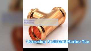 CuNi 90 10 Raccordo a T uguale resistente alla corrosione dell'acqua di mare