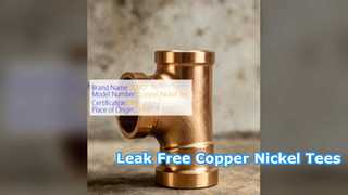 Durable Threaded Copper Nickel Equal Tee for Water Systems