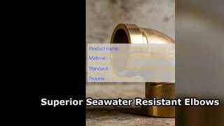 ASTM B466 C70600 90 10 CuNi Gomito per sistemi di acqua di mare