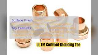 Ductile Iron Grooved Reducing Tee UL FM Certified