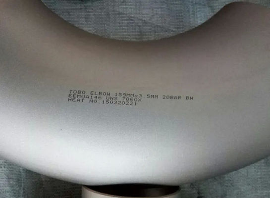 C70600 Cu-Ni 90/10 Elbow, 90°/45° Angle, 1/2" Size, SCH 10S, ISO Approved