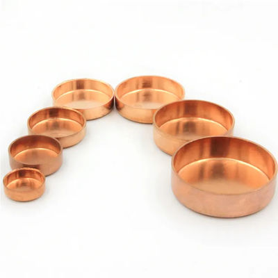 Customized Thread Copper Pipe End Caps Brass Plumbing Pipe Fitting  ANSI B16.5 90/10 70/30