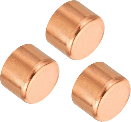 Customized Thread Copper Pipe End Caps Brass Plumbing Pipe Fitting  ANSI B16.5 90/10 70/30