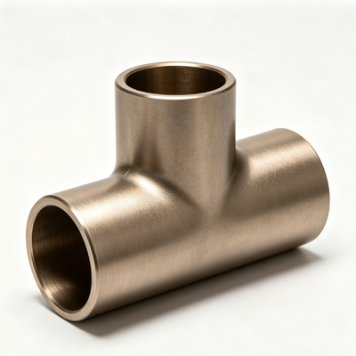 Cupro Nickel 70/30 Equal Tee UNS C71500 ASME B16.9 Marine Pipe Fitting with High Seawater Corrosion Resistance