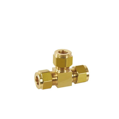 Multi-purpose HT 200-1001 Brass Female Tee Thread Fittings for Industrial Fluids & Gases