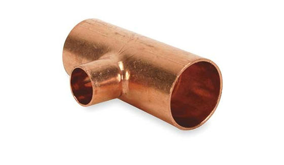 1/2'-36' SCH40 Fittings Pipe Equal / Reducing Tee Copper Nickel CuNi90/10