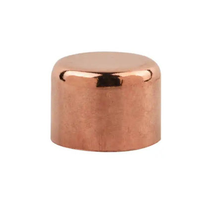 Customized Size Copper Pipe Cap with 150 PSI Pressure Rating and Polished Finish for Secure Protection