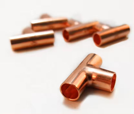 ASTM B466 UNS C70600 CuNi 90/10 Equal Tee, Marine Grade Seawater Corrosion Resistant Fitting