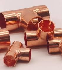 ANSI B16.5 Equal Cushion Tee Copper Press Plumbing Fitting Materiale di rame di alta qualità