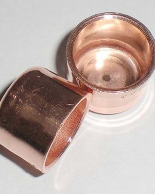 Raccordo per tubi in rame-nichel C70600 con cappuccio saldato, a prova di perdite, di grado marino, resistente alla corrosione