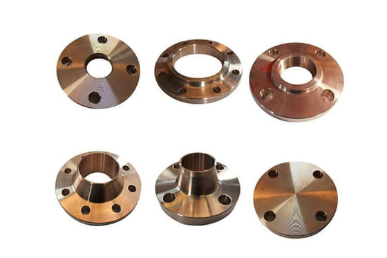 ASME B16.5 Copper Nickel Flange Weld Neck Type Corrosion Resistant C70600 Flange for Marine Piping