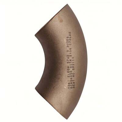 CUNI ASTM B466 UNS C70600 1.5D 90° 3' 10Bar gomito ASME B16.9